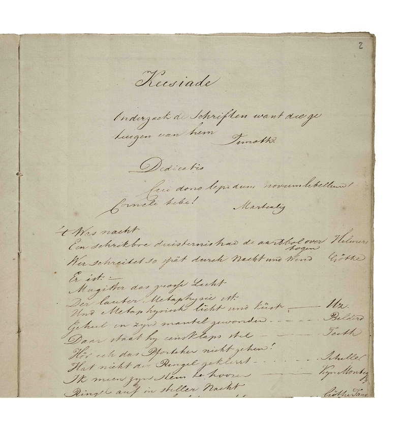 handschrift De Keesiade