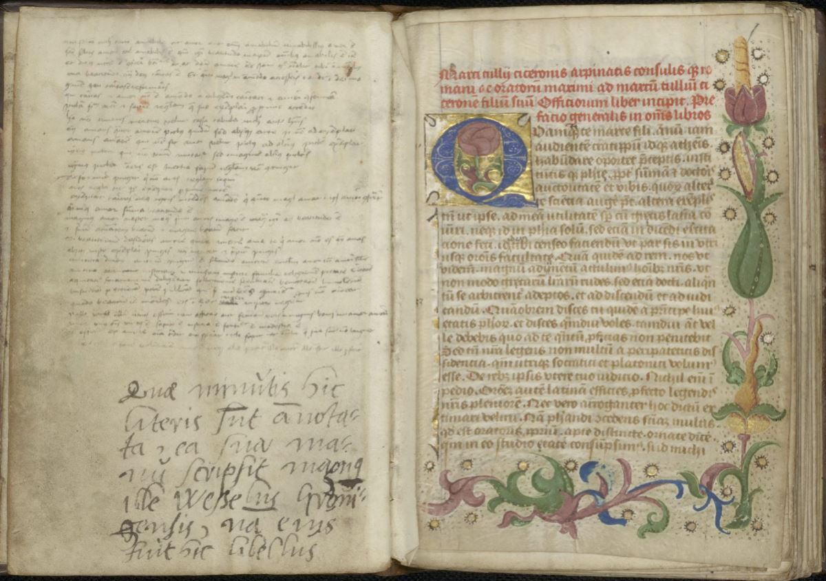 Afbeelding uit handschrift 158 De officiis Cicero