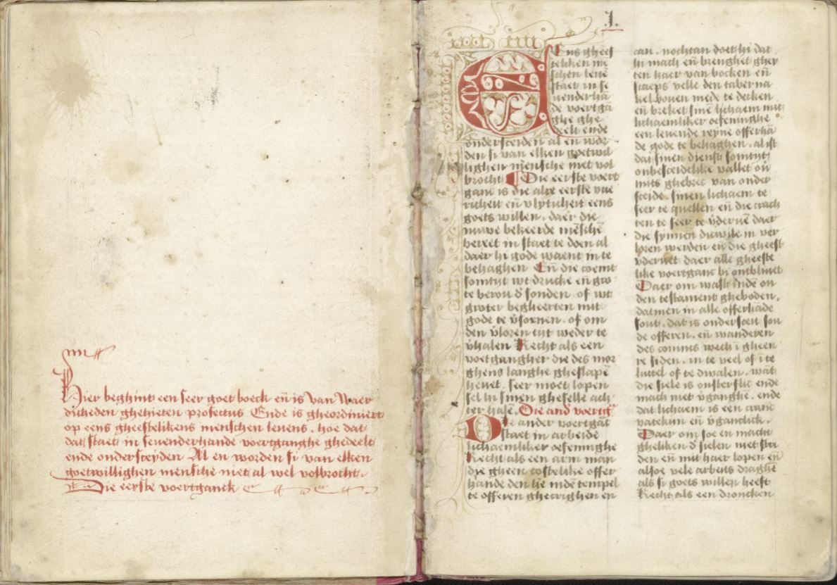 Afbeelding uit handschrift PROEXC 9 Profectus religiosorum