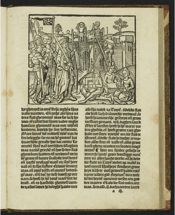 Colonne, Guido delle, Hier beghint Die hystorye vander destrucyen van Troyen. 