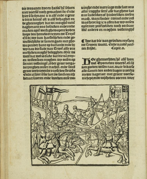Colonne, Guido delle, Hier beghint Die hystorye vander destrucyen van Troyen. 