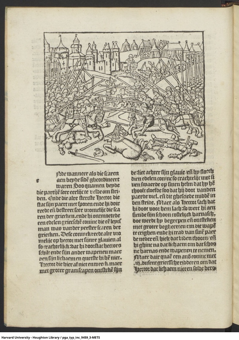 Colonne, Guido delle, Hier beghint Die hystorye vander destrucyen van Troyen. 