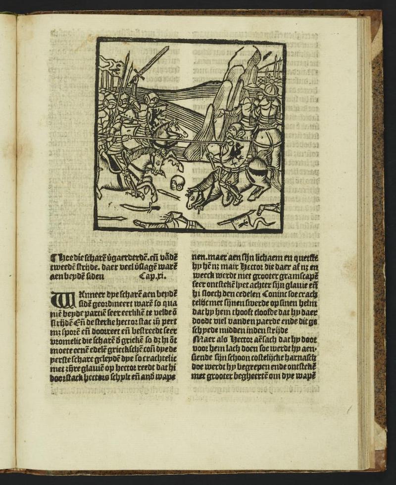 Colonne, Guido delle, Hier beghint Die hystorye vander destrucyen van Troyen. 