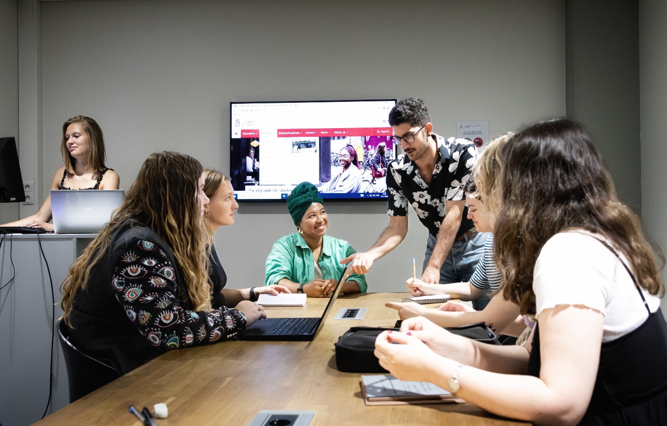 People in meeting room