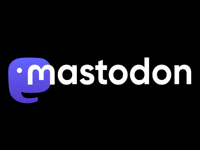 Logo of the software Mastodon