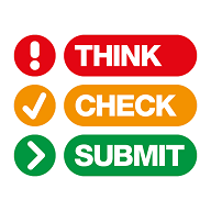 Think, check, submit
