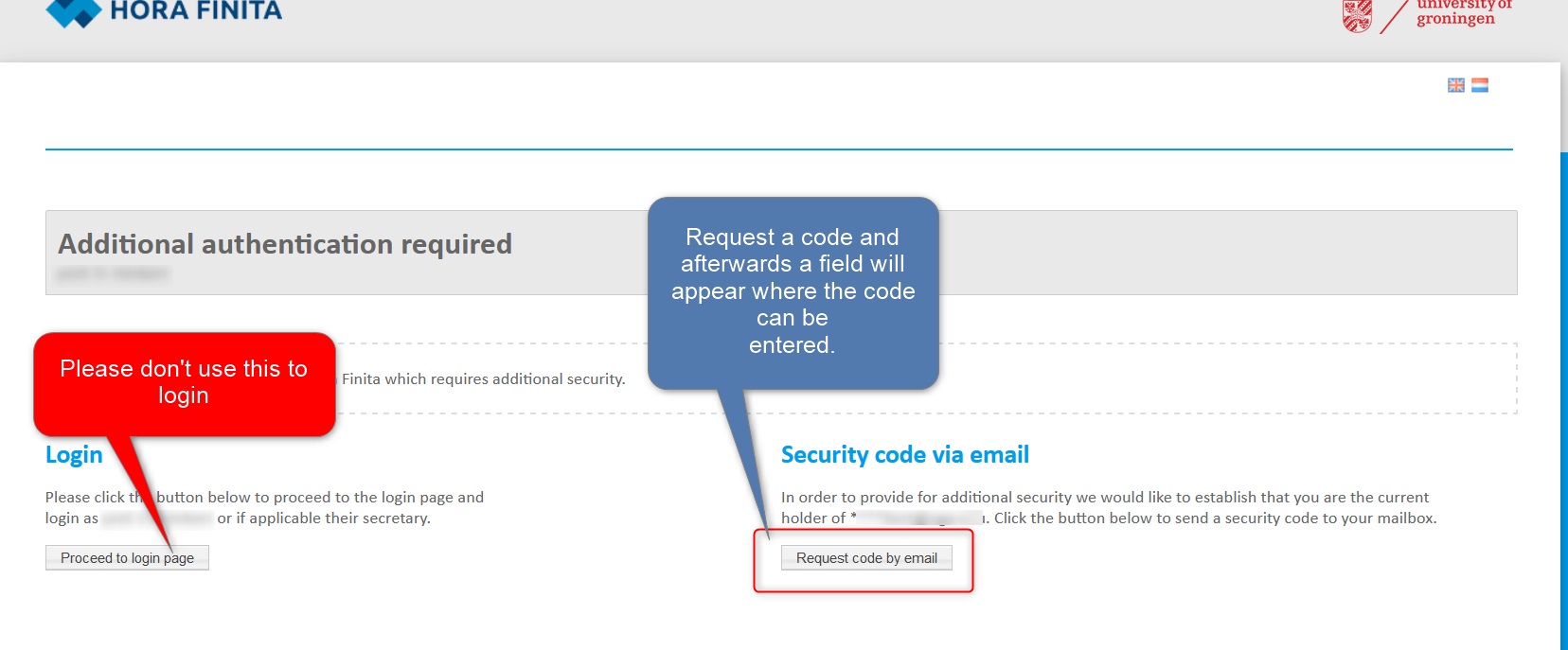 security-code-via-email