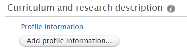 Research interests