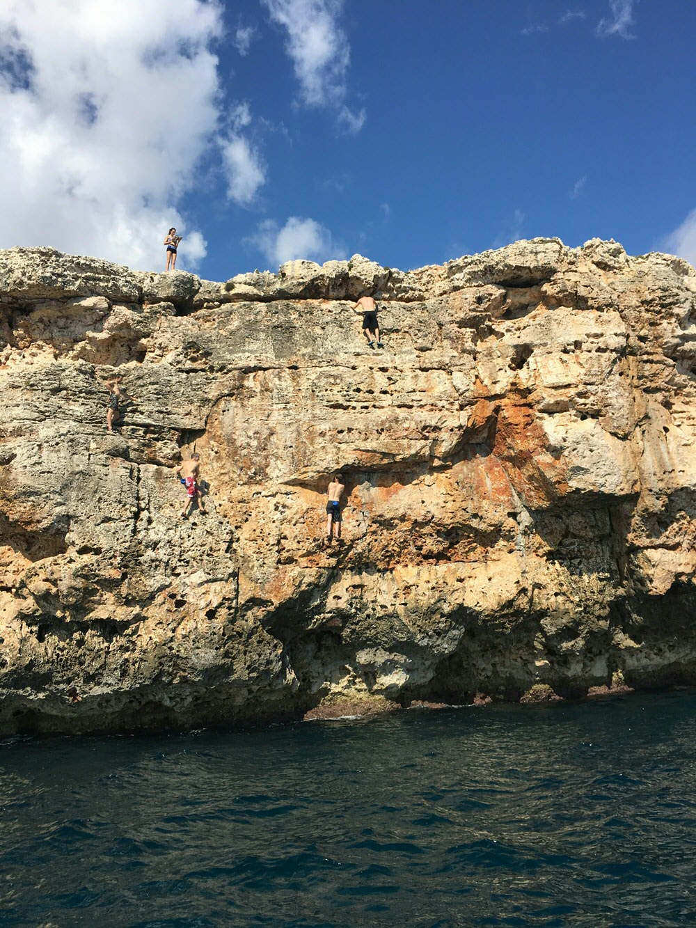 Govert Schoof aan het klimmen in Mallorca