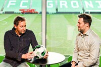 Wouter Frencken (FC Groningen) en Koen Lemmink (UMCG/RUG)
