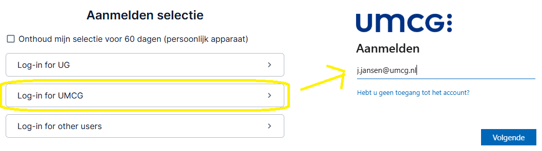 Log in