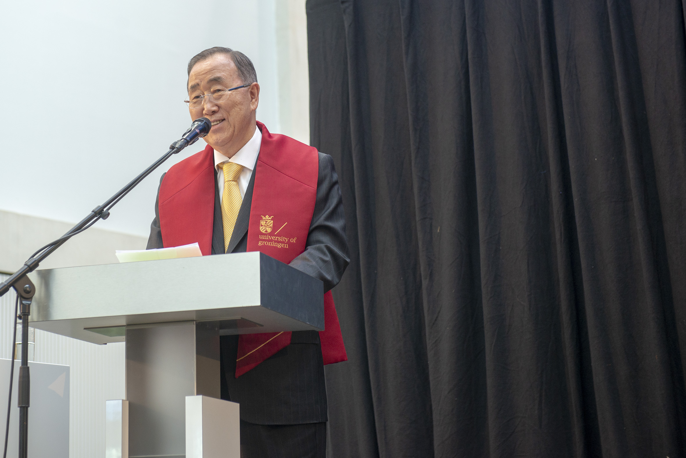 8e secretaris-generaal van de VN Ban Ki-moon opent vestiging Global Center on Adaptation in Groningen