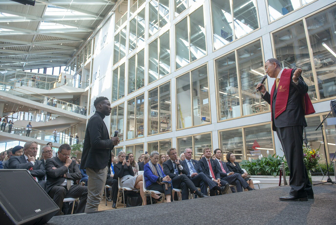 8e secretaris-generaal van de VN Ban Ki-moon opent vestiging Global Center on Adaptation in Groningen
