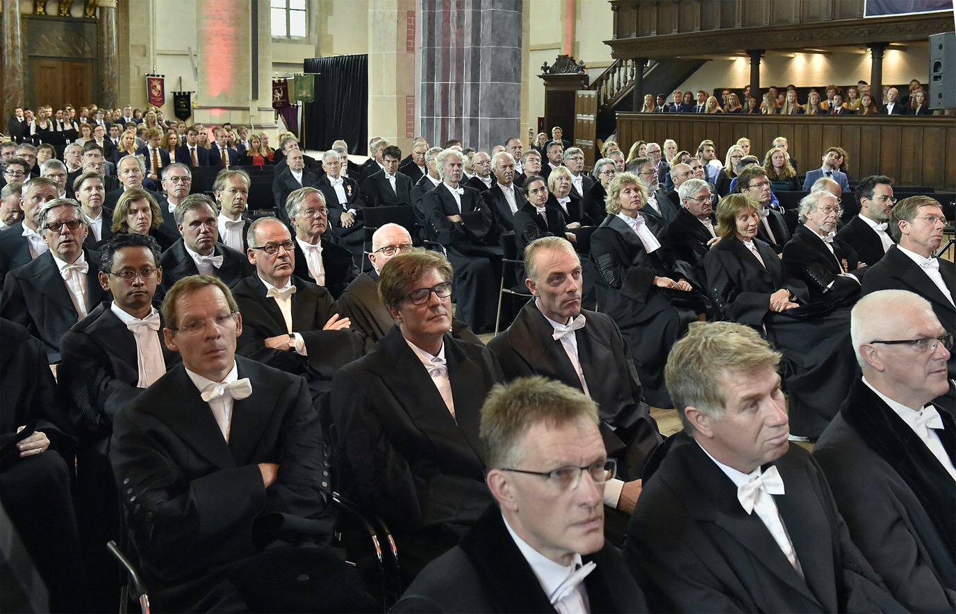 The Martinikerk (church) filled with UG professors and student organizationsThe Martinikerk (church) filled with UG professors and student organizations