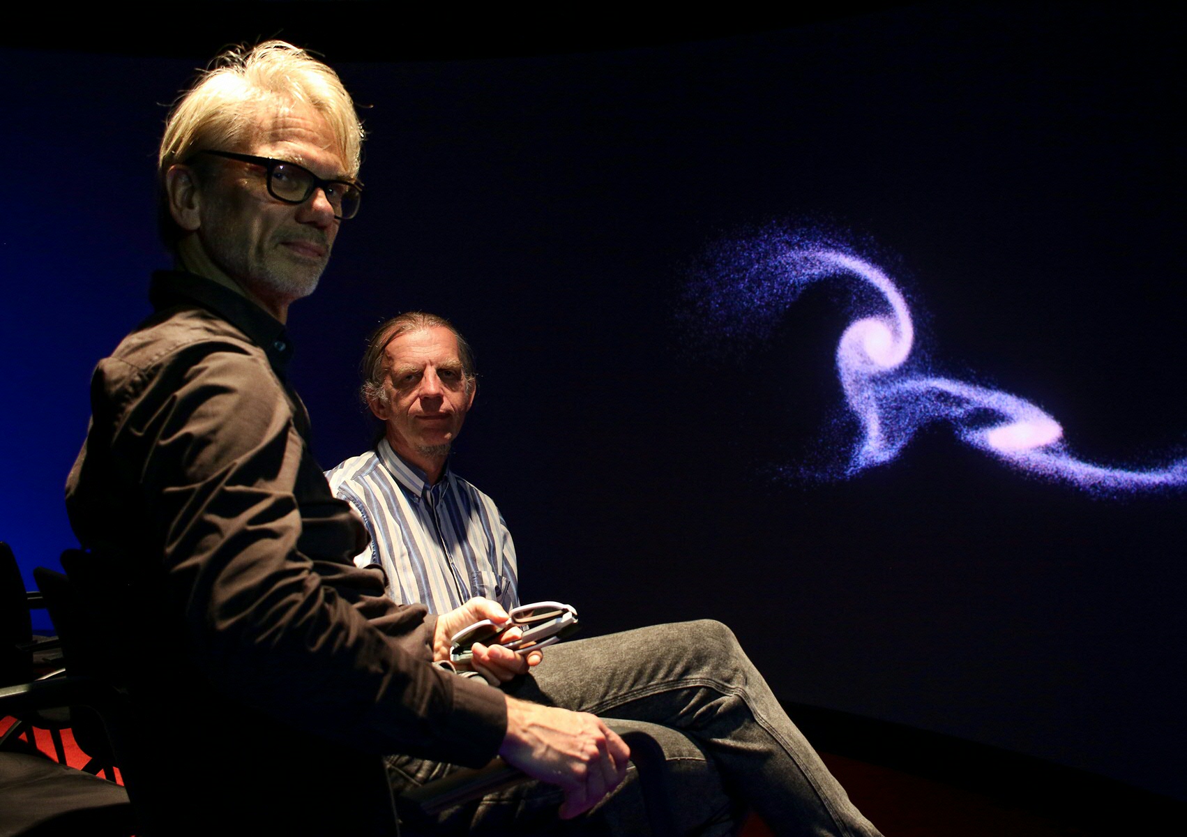 André Rosendaal and Frans van Hoesel in the Reality Theatre
