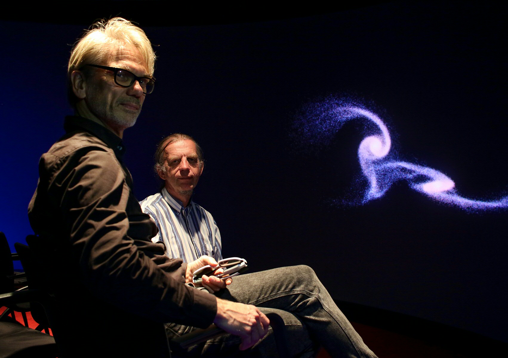 André Rosendaal en Frans van Hoesel in het Reality Theatre