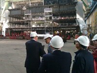 UG delegation at the Meyer Werft