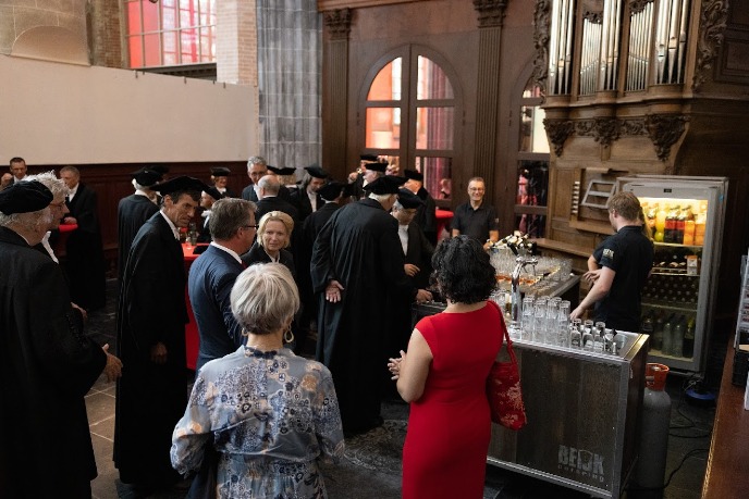 Receptie in de Martinikerk (foto door Pjotr Wiese)Reception in the Martini Church (photo by Pjotr Wiese)