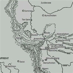 decorativA Map of the Eemland in the Middel Agese image