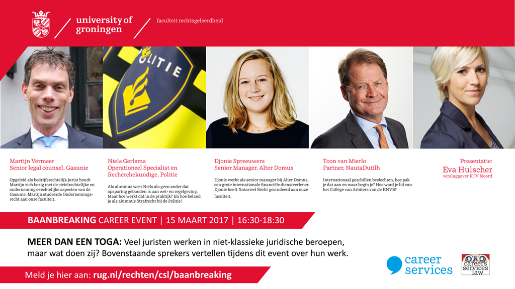 De poster van een Career Event