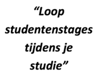 "Loop studentstages tijdens je studie"