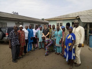 Nicholas Tagliarino in Afrika voor rechtsvergelijkend onderzoek naar onteigeningsrecht