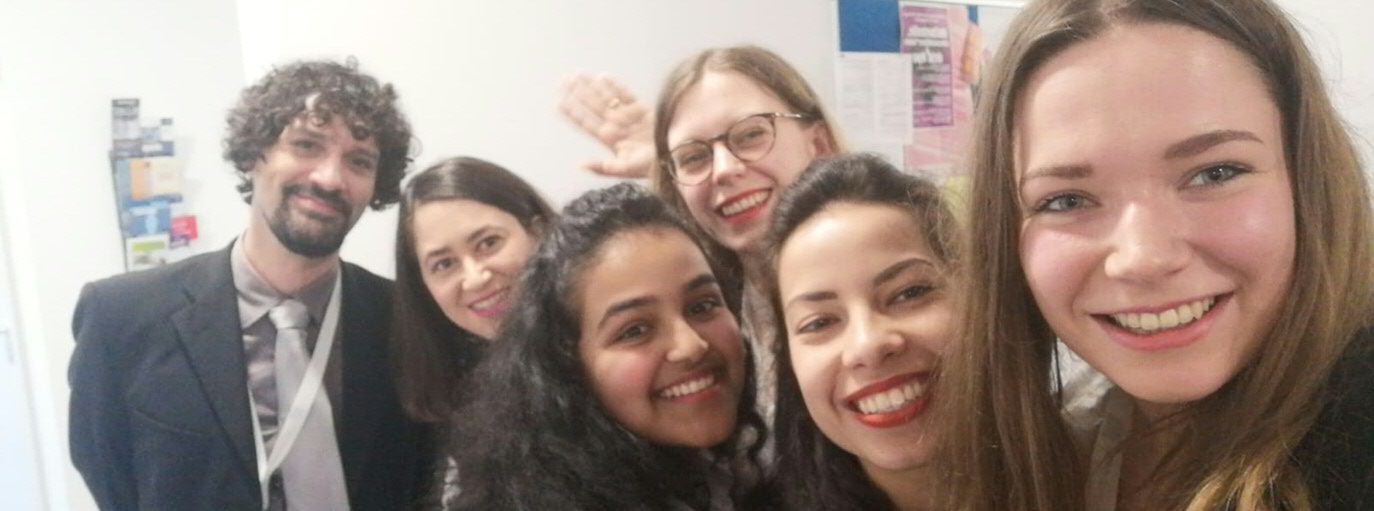 Left to right: Dr Antentor Hallo de Wolf, Dr Aikaterini Tsampi, Reet Varma, Helena Rasch, Dominique Mollet and Jessica Appelmann