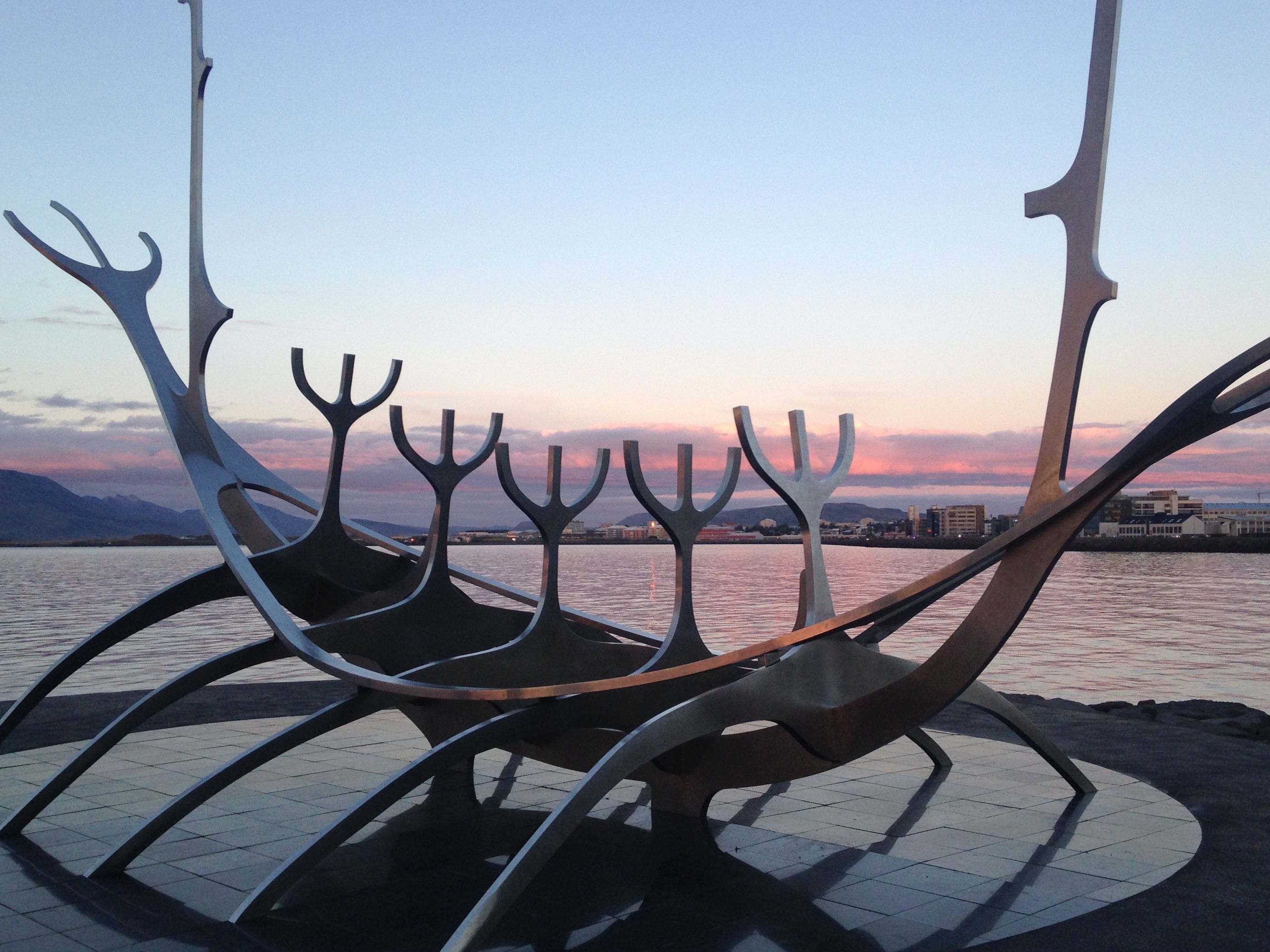 The 'Sun Voyager' sculpture in Reykjavik (image courtesy of Natasha)