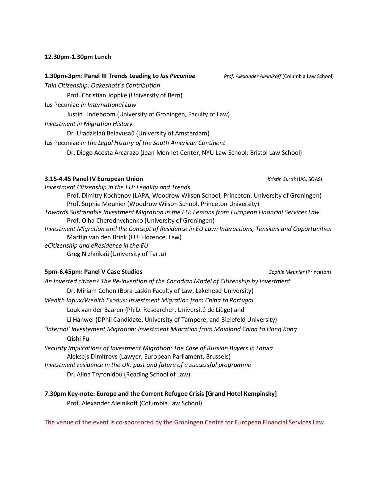 Conference Programme (II)