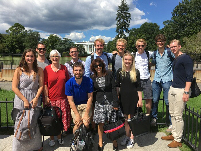 Passing the White House after visiting NERC