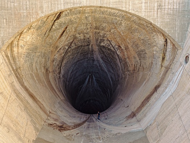 the construction of the dam