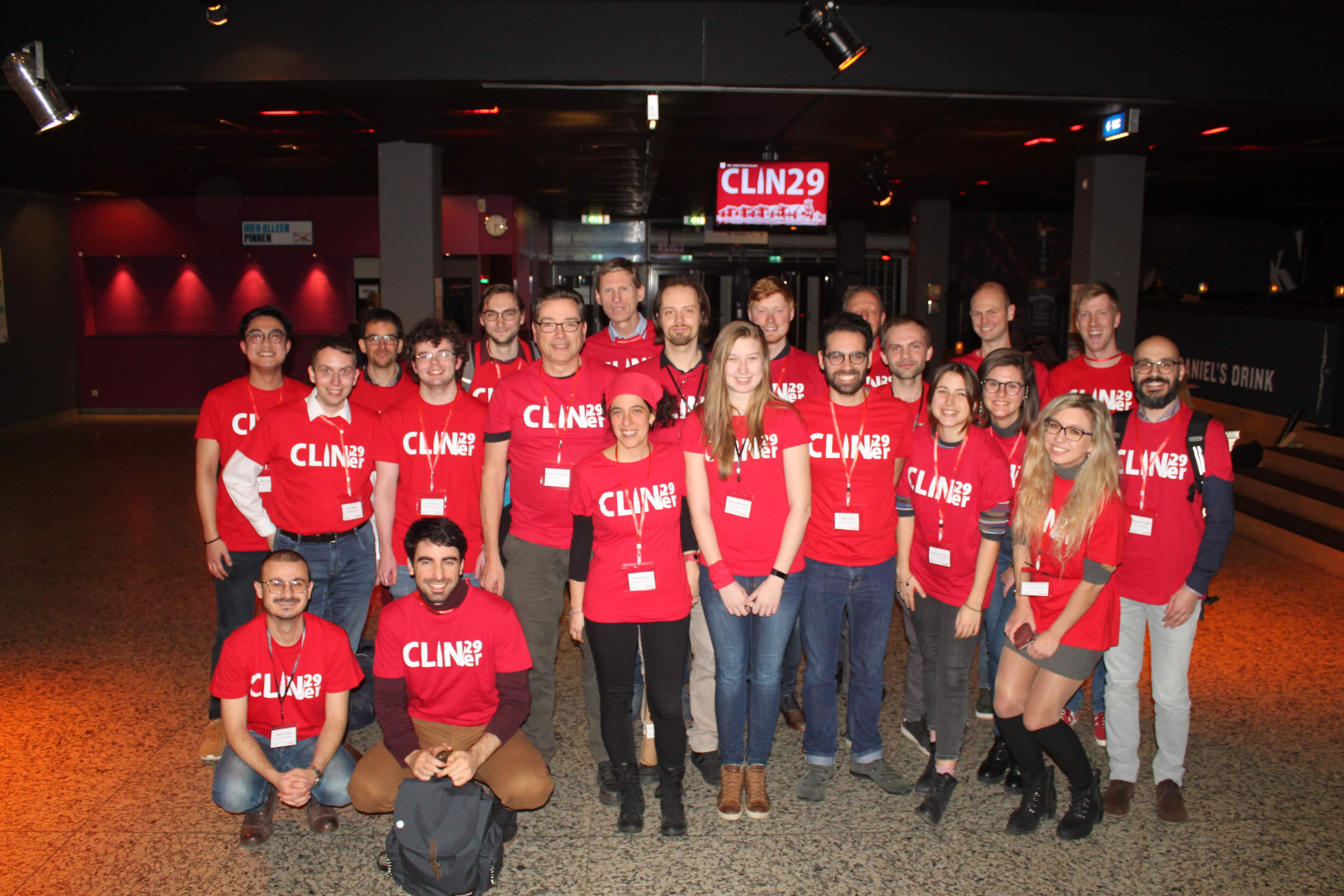 Group picture of the CLIN29 organization. Lots of help from our great master students!