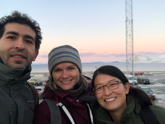 Esteban, Zdenka and Yasmin in Longyearbyen
