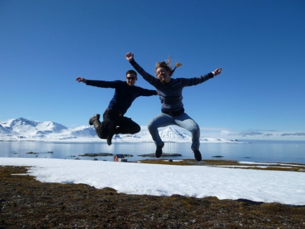 Studenten in Ny Ålesund, Spitsbergen