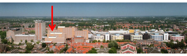 Brain and Cognition Staff Office, UMCG (location marked by red arrow)