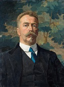 Portrait of Nanne Ottema, Oil on hardboard, J.C. Tiele, ca. 1922, Collection Ottema-Kingma Stichting