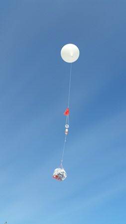 Balloon flown in Sodankylä, Finland (April, 2017)