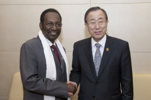 Secretary-General Ban Ki-moon meeting with H.E. Mr. Dioncounda TraorŽ (President ad interim, MALI). UN Photo/Eskinder Debebe