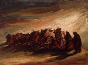 “Refugees 1987” – original work by Zvi Malnovitzer. Obtained from Wikimedia Commons. Used under Creative Commons Attribution-Share Alike 3.0 Unported license.