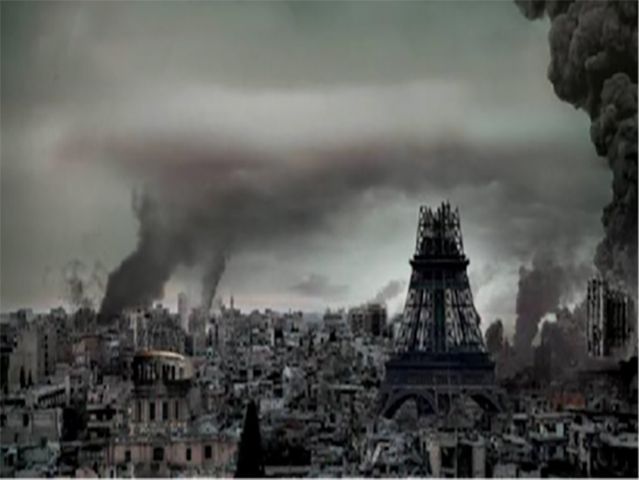 This image was being shared by IS supporters on the day after the Paris attacks. One of them commented: &ldquo;How the French Kuffar are feeling this morning. Streets deserted, everyone in fear and terror struck in their hearts&rdquo;