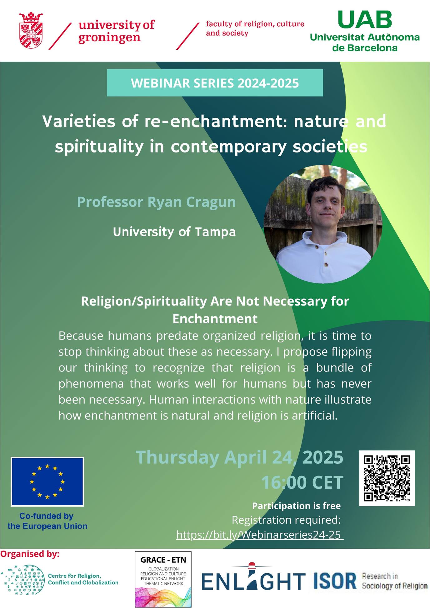 promotional poster for a webinar in the 2024–2025 series