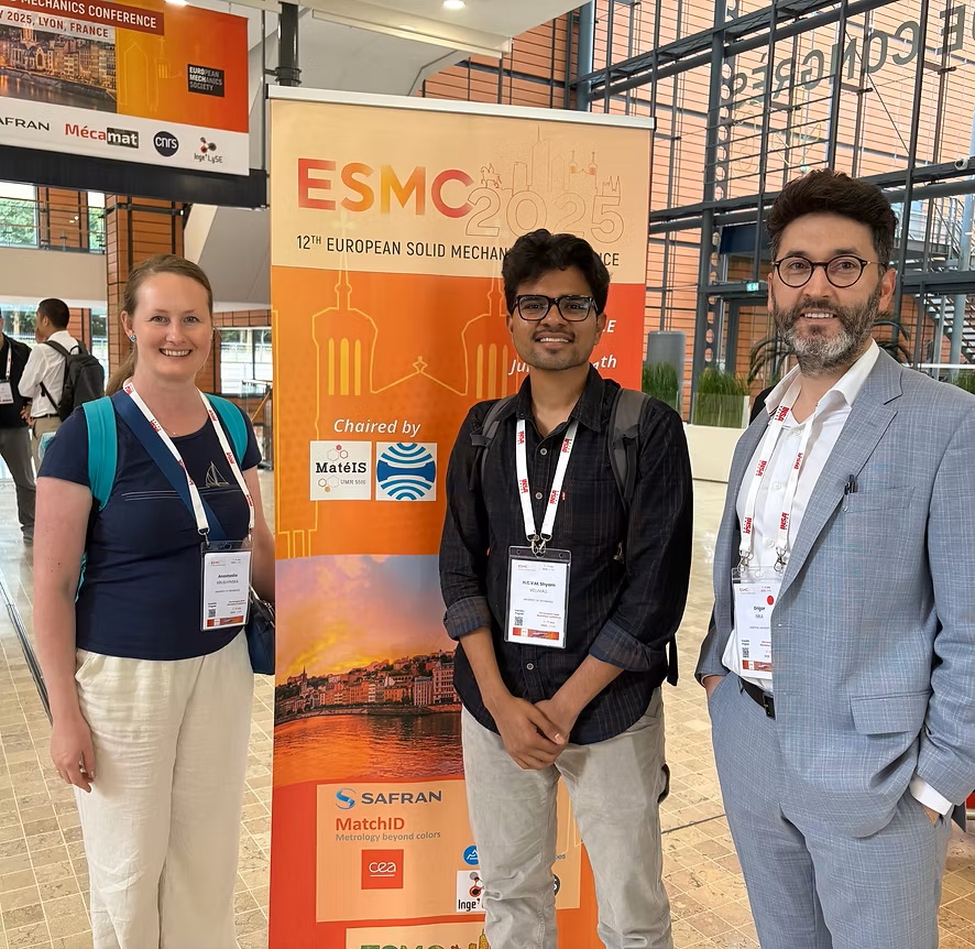 At the European Solid Mechanics Conference (ESMC 2025) in Lyon, France, July 8, 2025