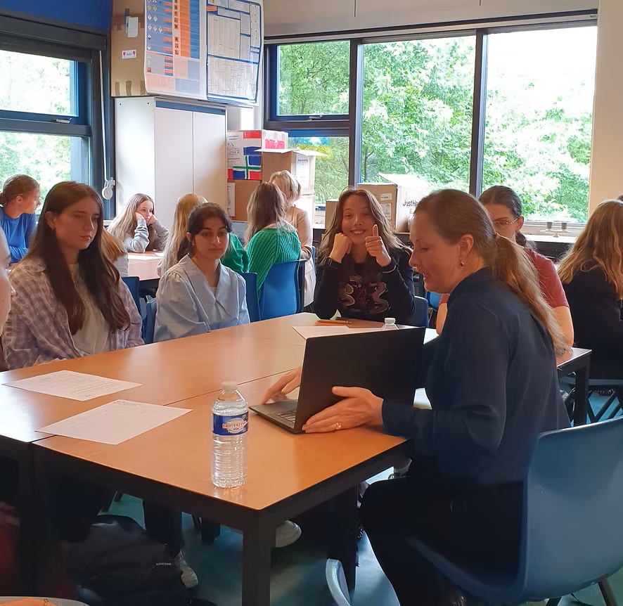 As a rolemodel at Rudoplh Pabus Clevinga Lyceum in Appingedam, May 24, 2022