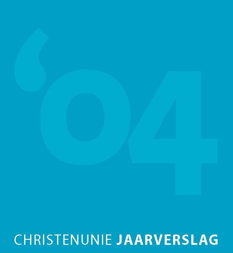 Deel omslag jaarverslag 2004