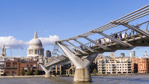 Millennium bridge in London