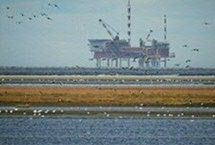North sea oil platform