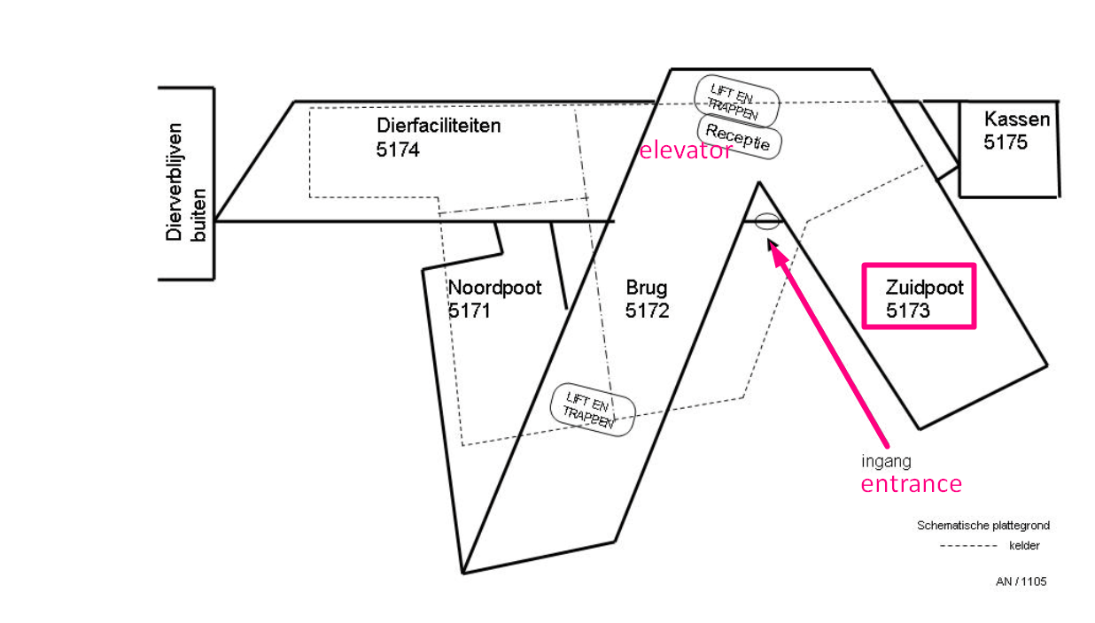 Linnaeusborg floor plan - how to get to 5173.0149