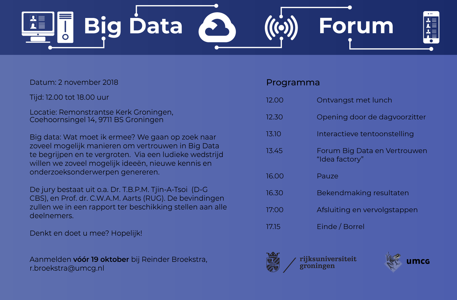 Uitnodiging voor het forum Big data and trust