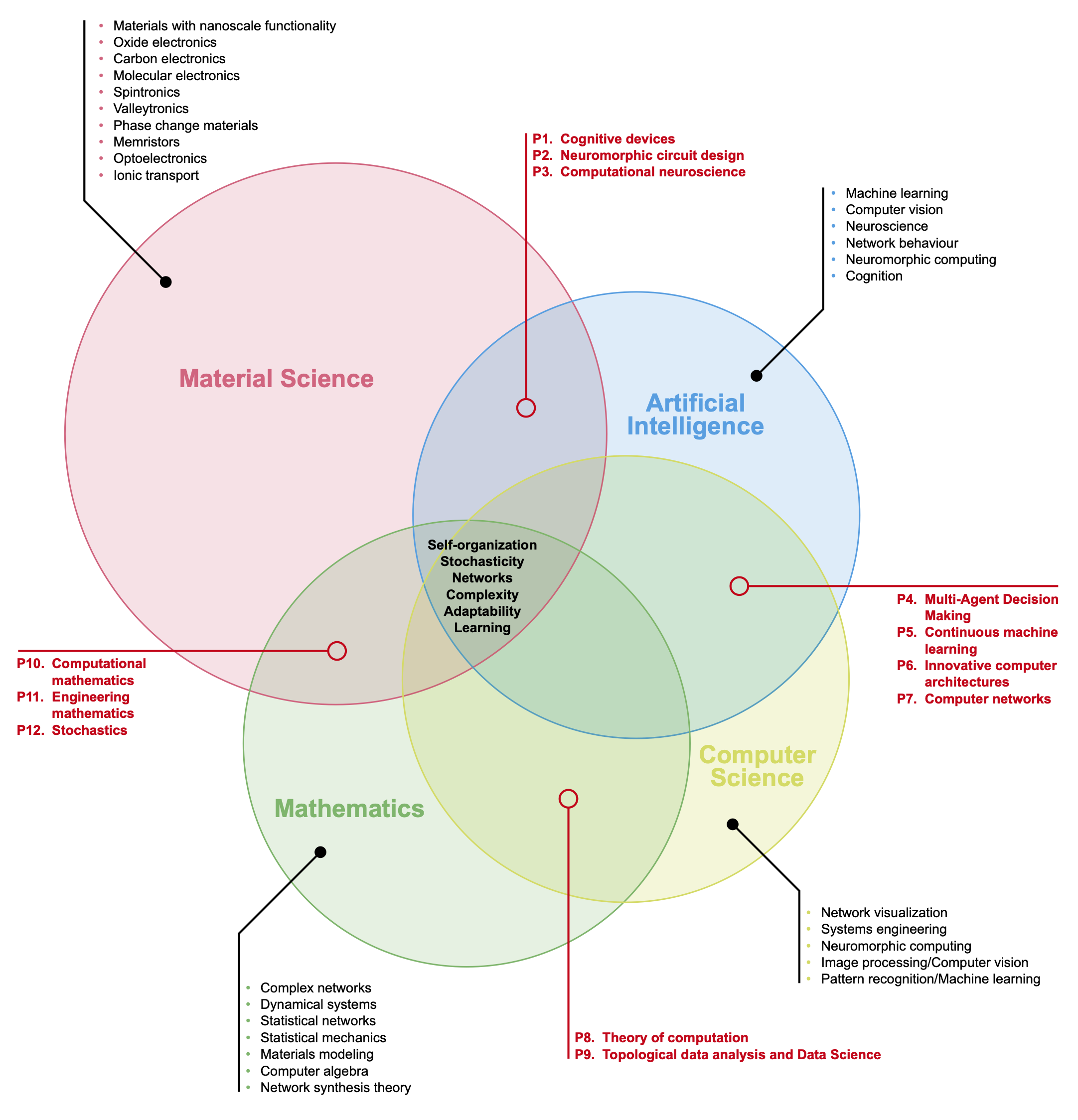 Overview of expertise in CogniGron