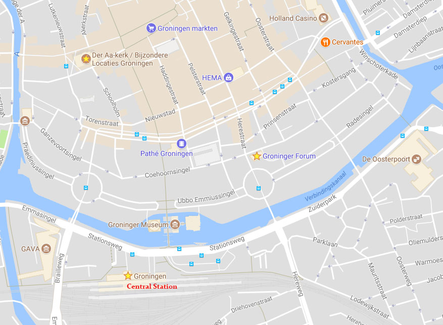 map of Center Groningen